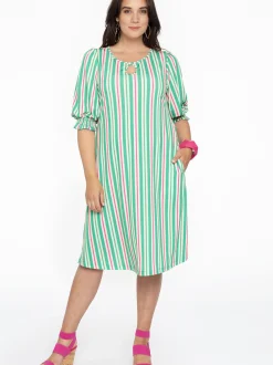 YOEK Damen Kleid in grün
