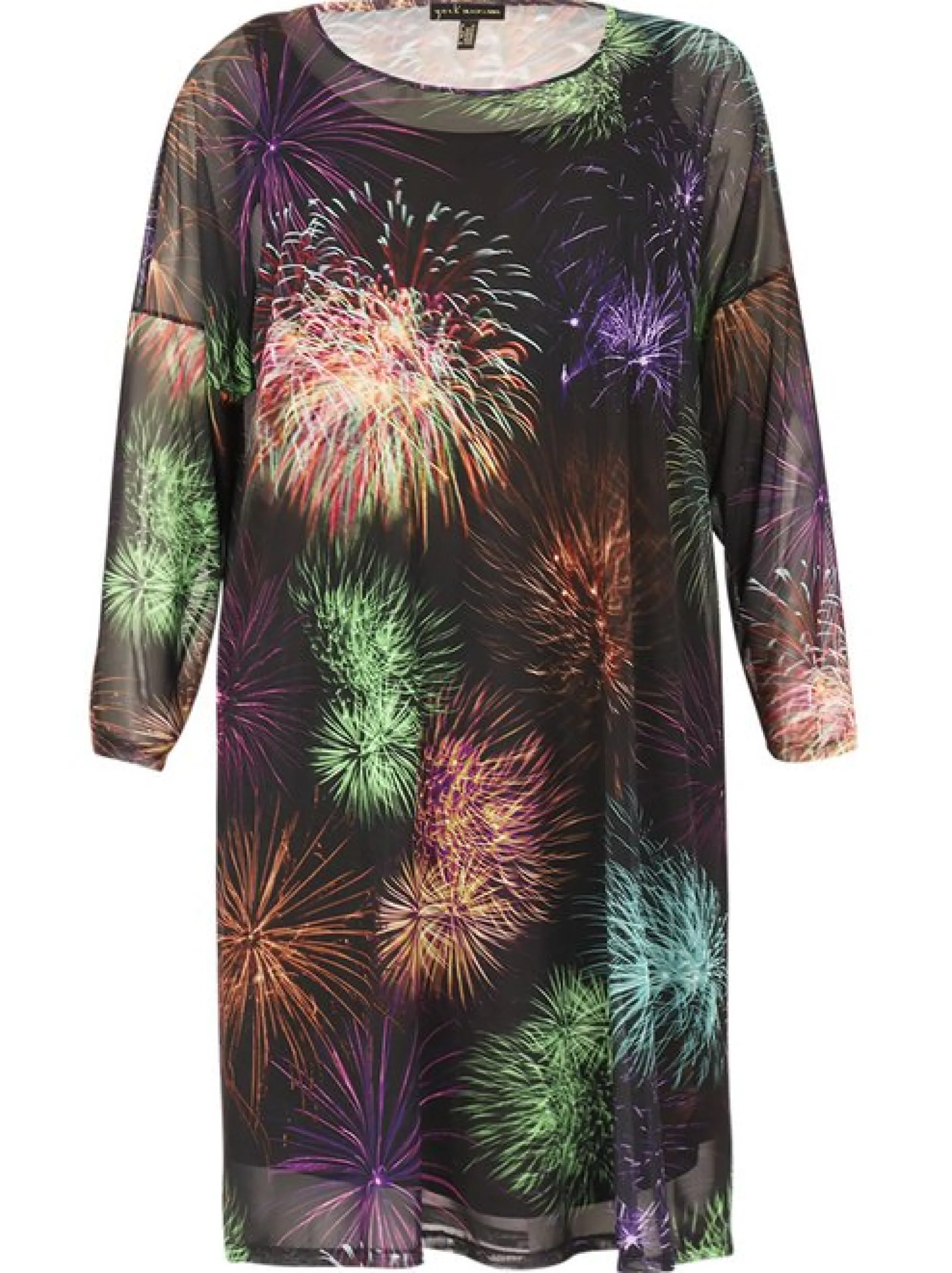 YOEK Damen Kleid in mehrfarbig schwarz