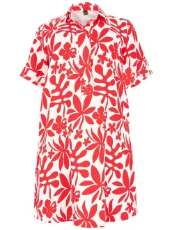 YOEK Damen Kleid in rot