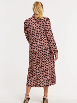 YOEK Damen Kleid in rot schwarz