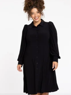 YOEK Damen Kleid in schwarz