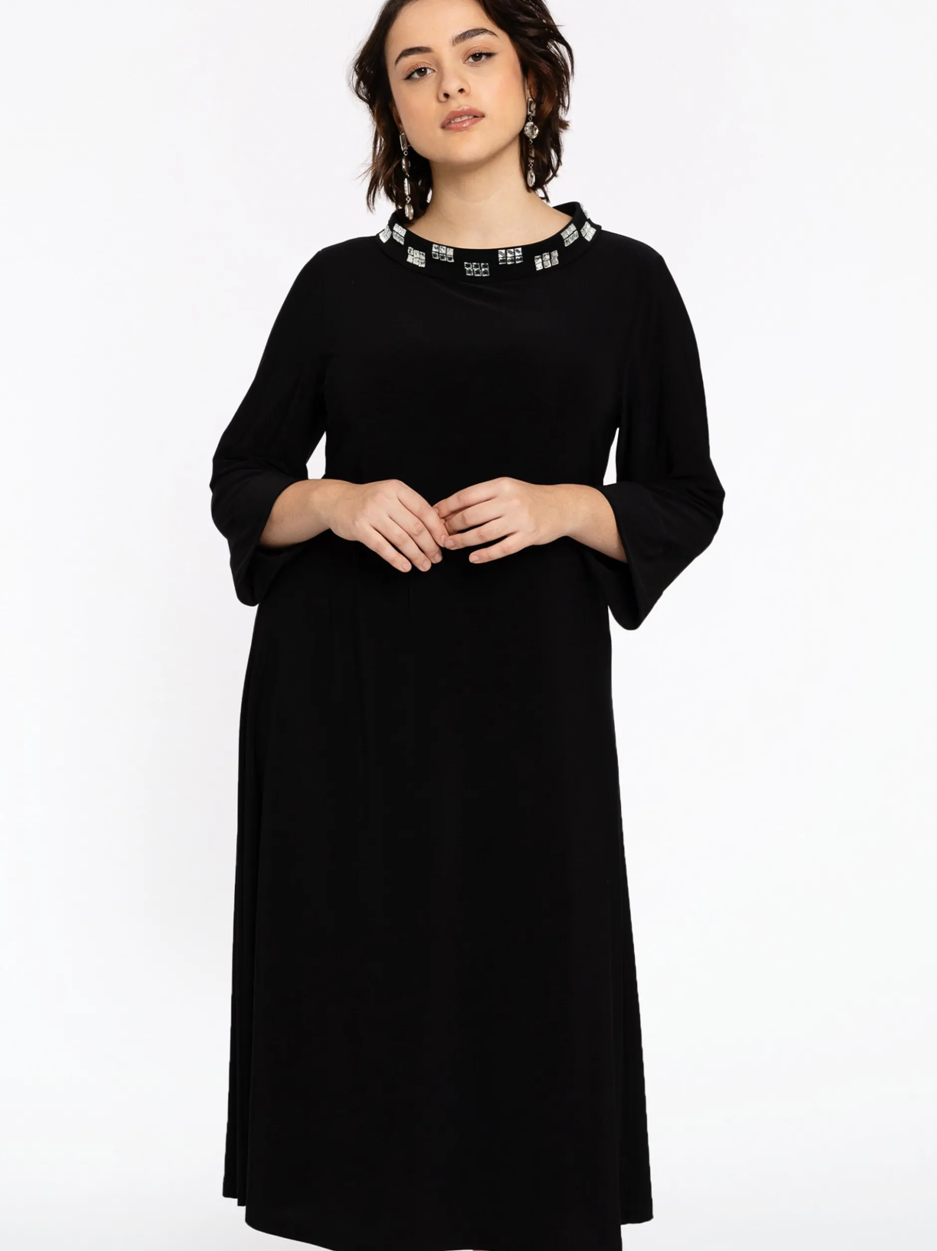 YOEK Damen Kleid in schwarz