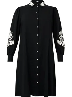 YOEK Damen Kleid in schwarz