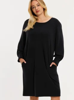YOEK Damen Kleid in schwarz