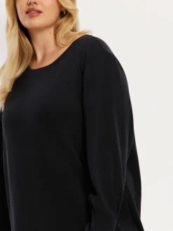 YOEK Damen Kleid in schwarz