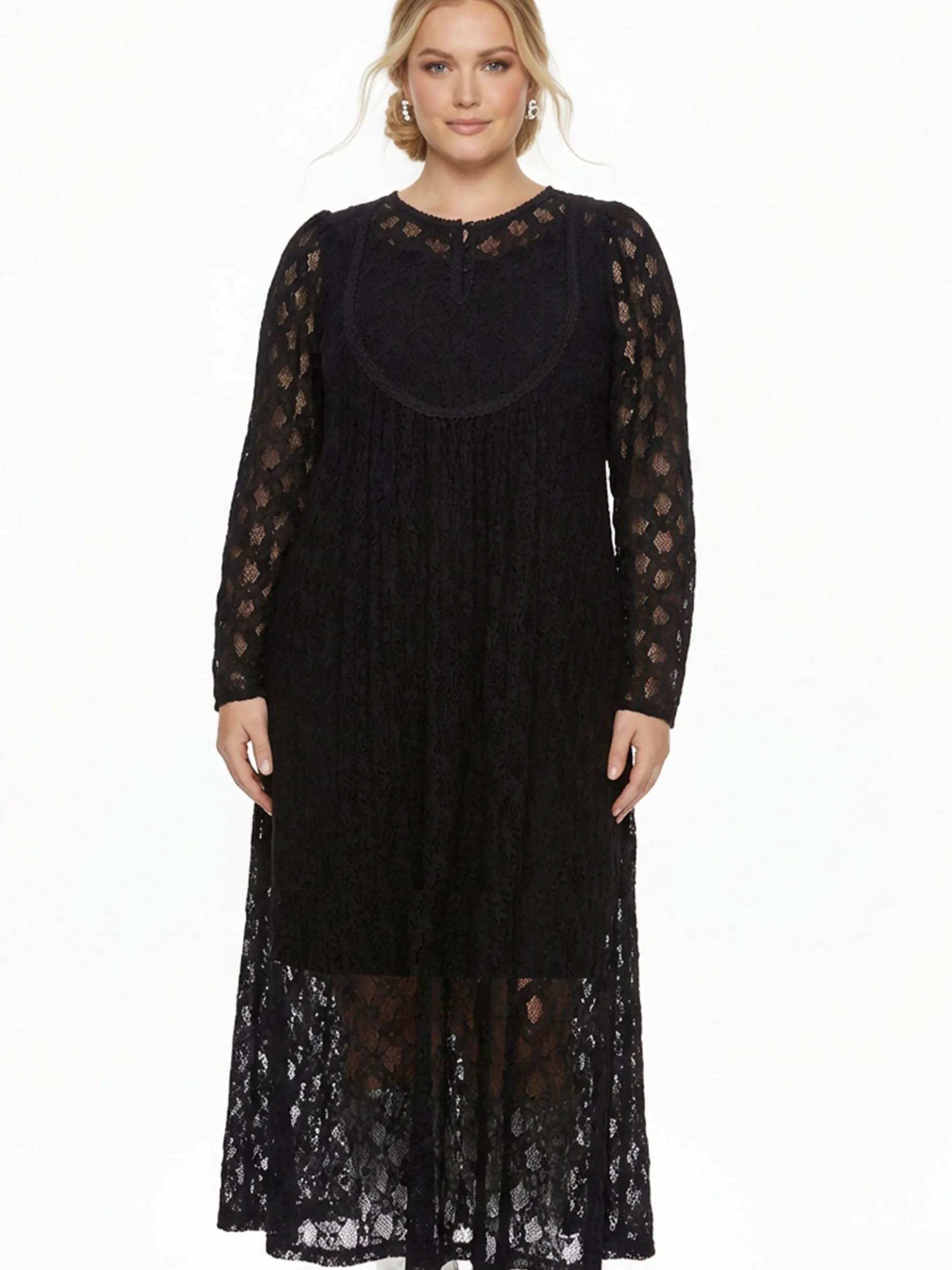 YOEK Damen Kleid in schwarz