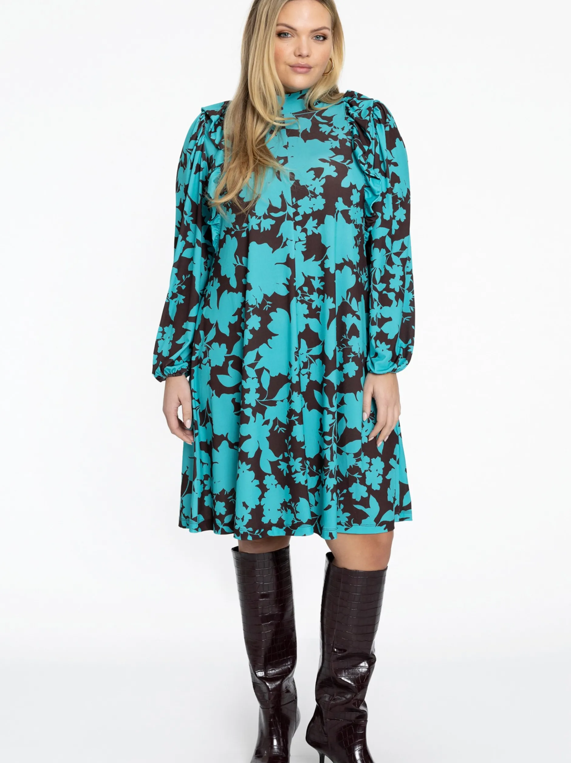 YOEK Damen Kleid in türkis