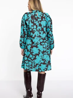 YOEK Damen Kleid in türkis