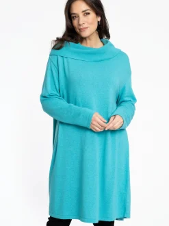 YOEK Damen Kleid in türkis