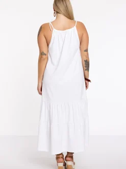 YOEK Damen Kleid in weiß