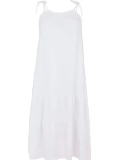 YOEK Damen Kleid in weiß