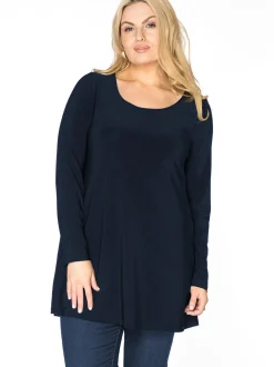 YOEK Damen Langarmshirt in blau