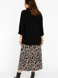 YOEK Damen Langarmshirt in schwarz