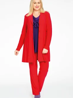 YOEK Damen Leggings in rot