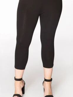 YOEK Damen 7/8 Leggings in schwarz