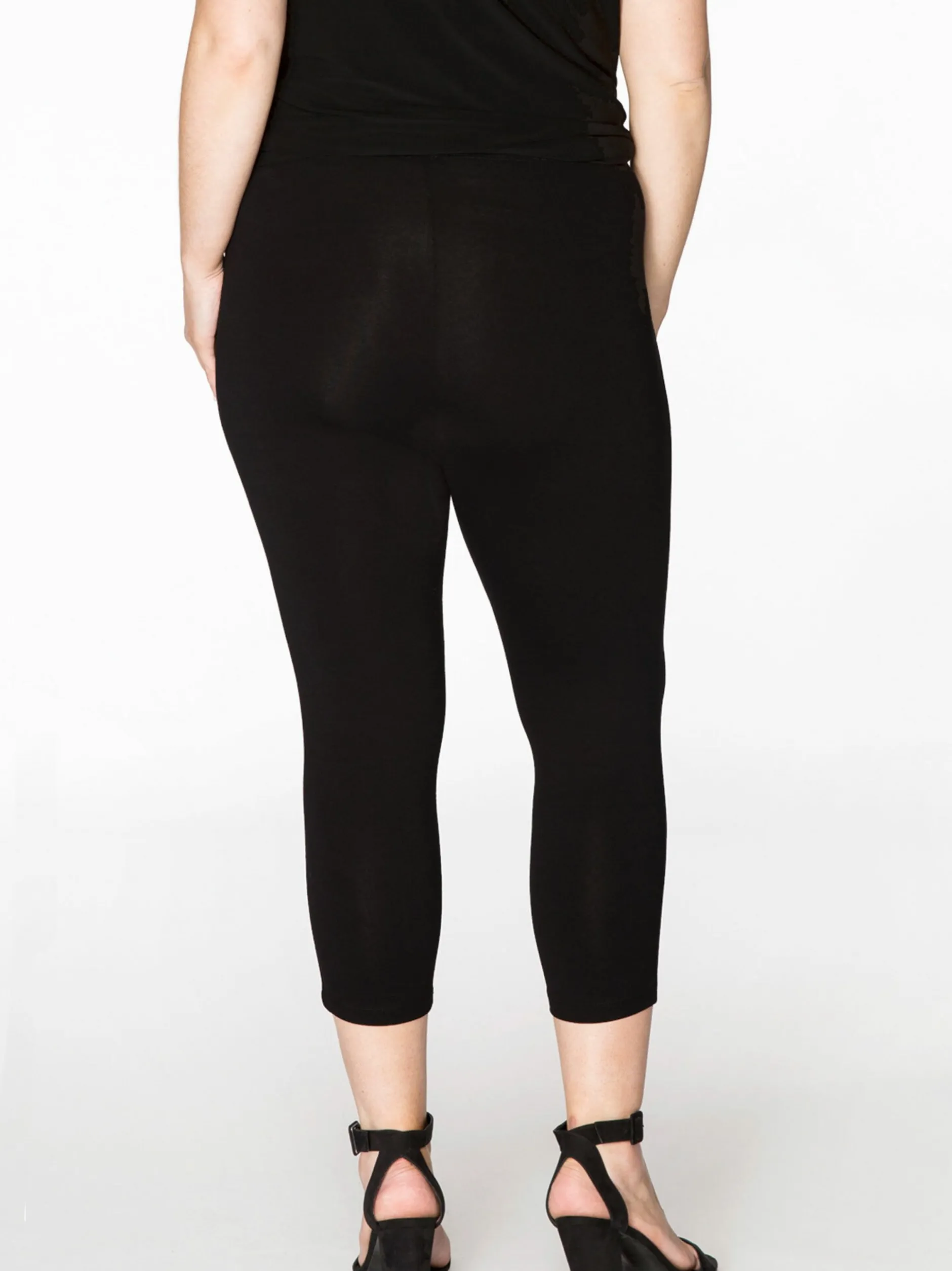 YOEK Damen 7/8 Leggings in schwarz