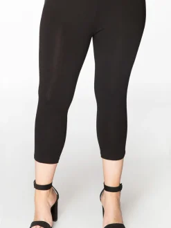 YOEK Damen 7/8 Leggings in schwarz