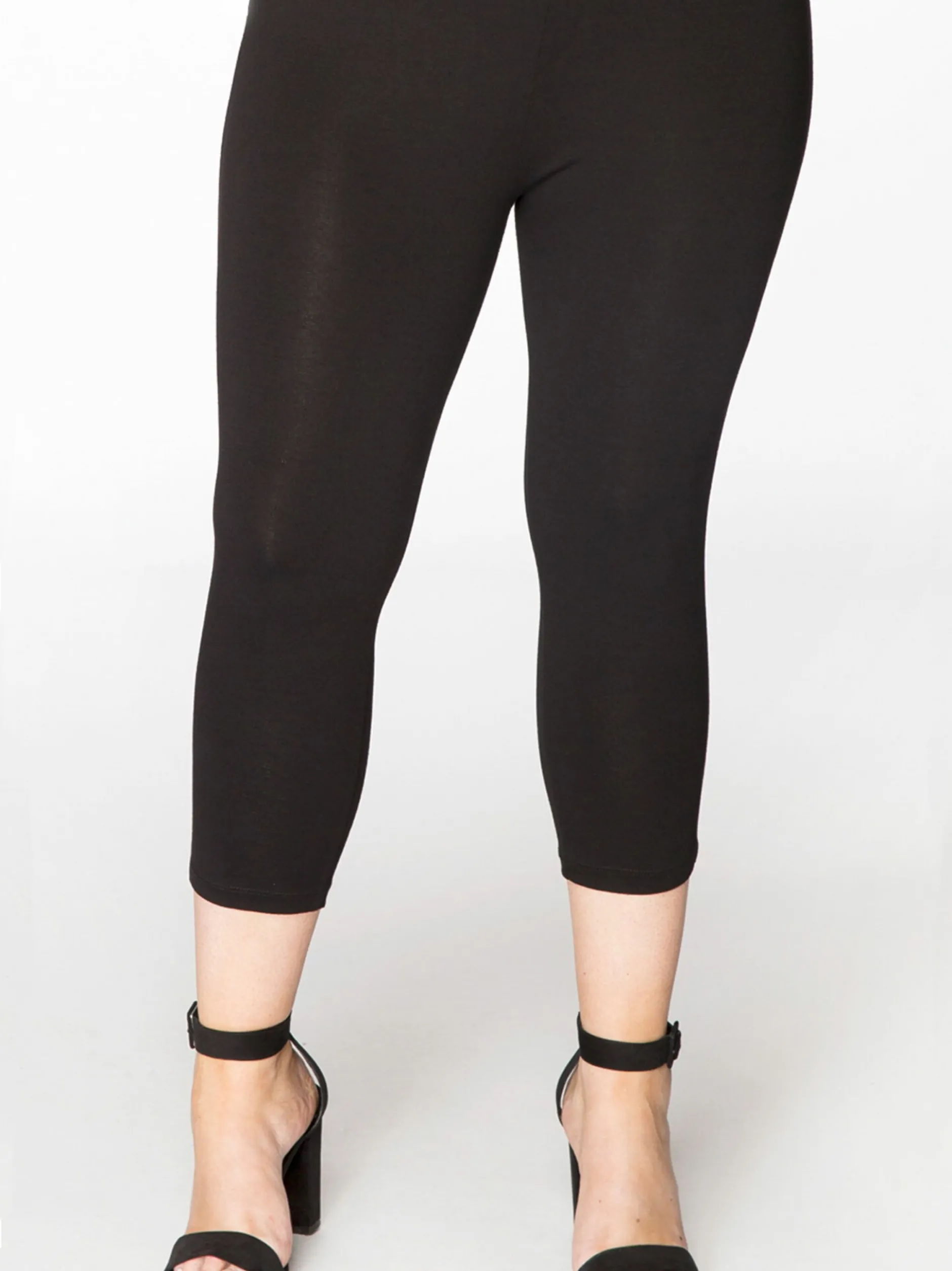 YOEK Damen 7/8 Leggings in schwarz