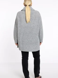 YOEK Damen Pullover in grau
