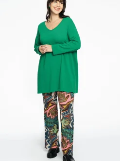 YOEK Damen Pullover in grün
