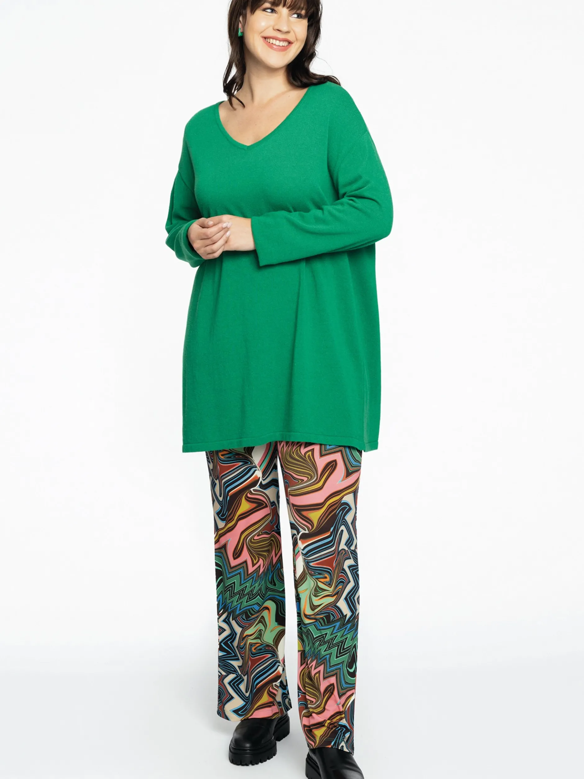 YOEK Damen Pullover in grün