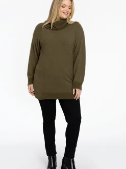 YOEK Damen Pullover in grün
