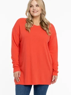 YOEK Damen Pullover in orange