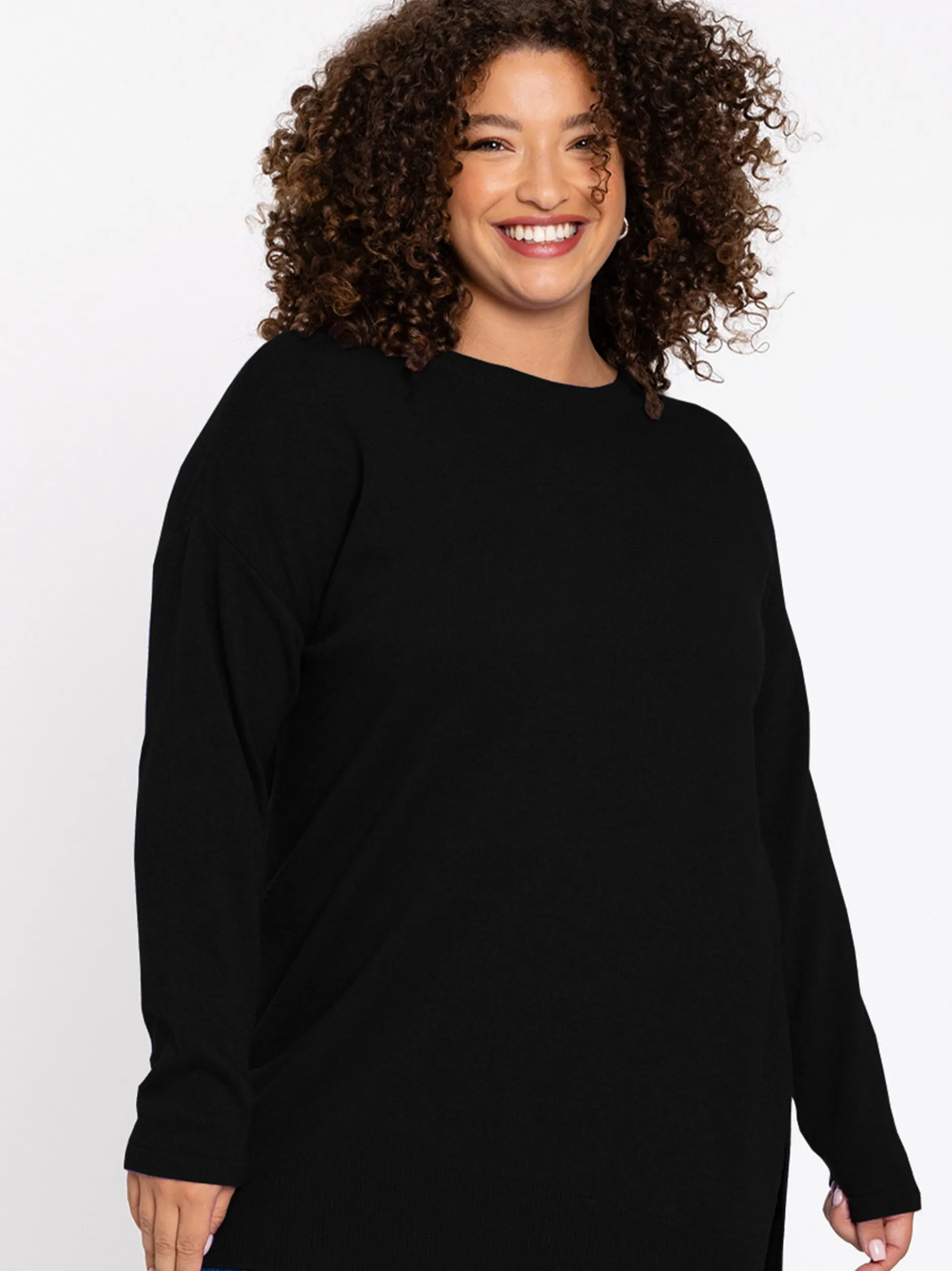 YOEK Damen Pullover in schwarz
