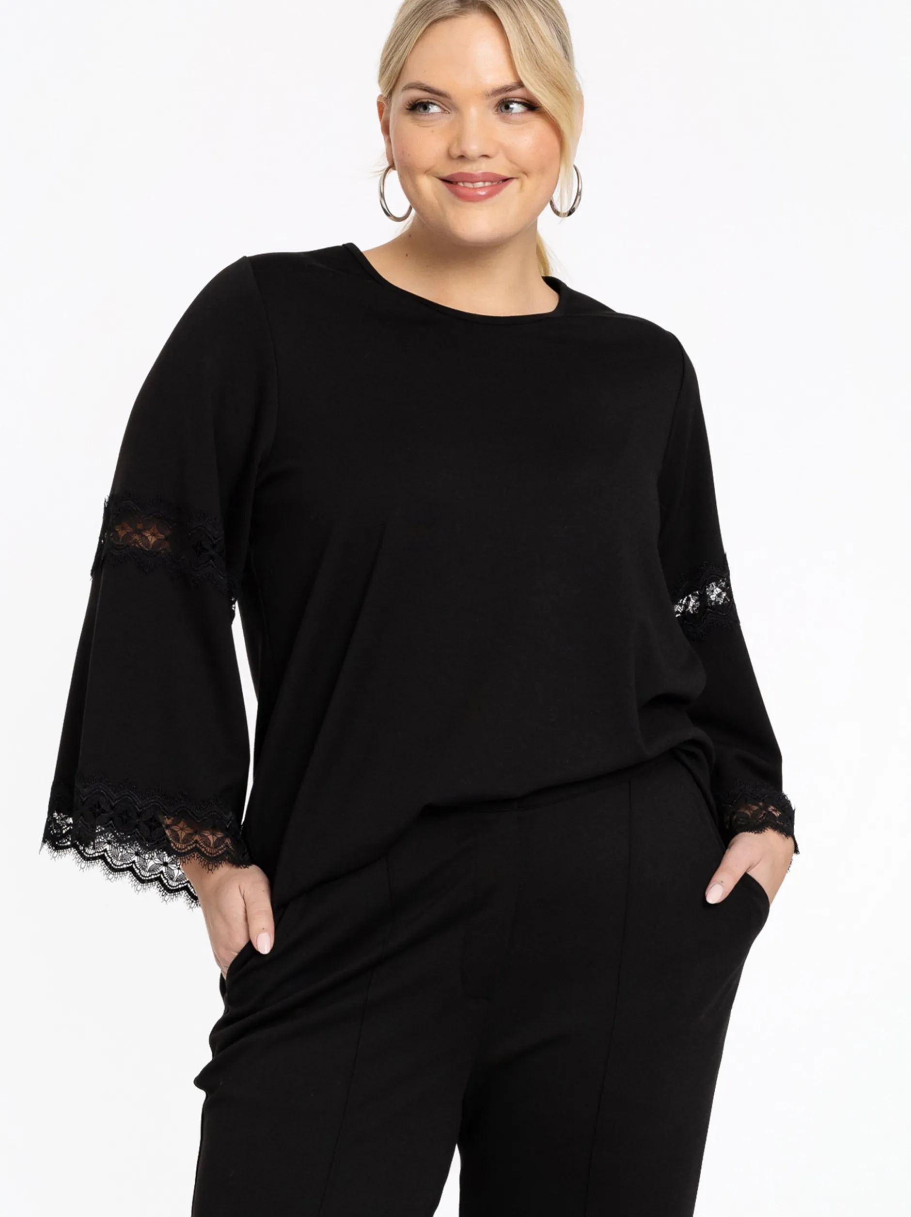 YOEK Damen Shirt in schwarz