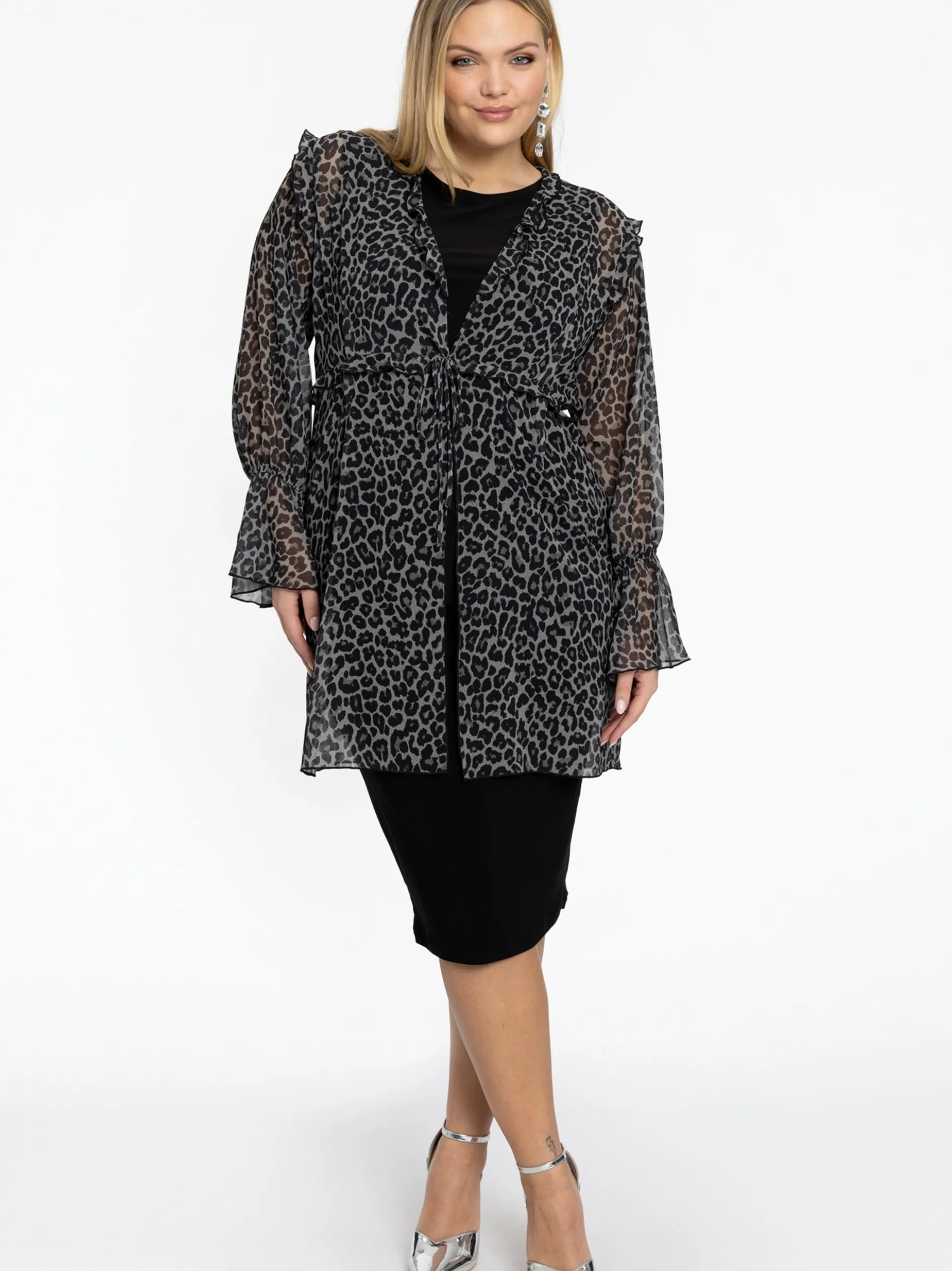 YOEK Damen Strickjacke in grau