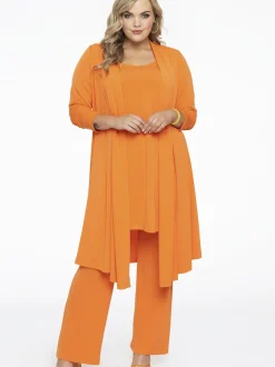 YOEK Damen Strickjacke in orange