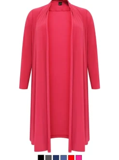 YOEK Damen Strickjacke in rosa