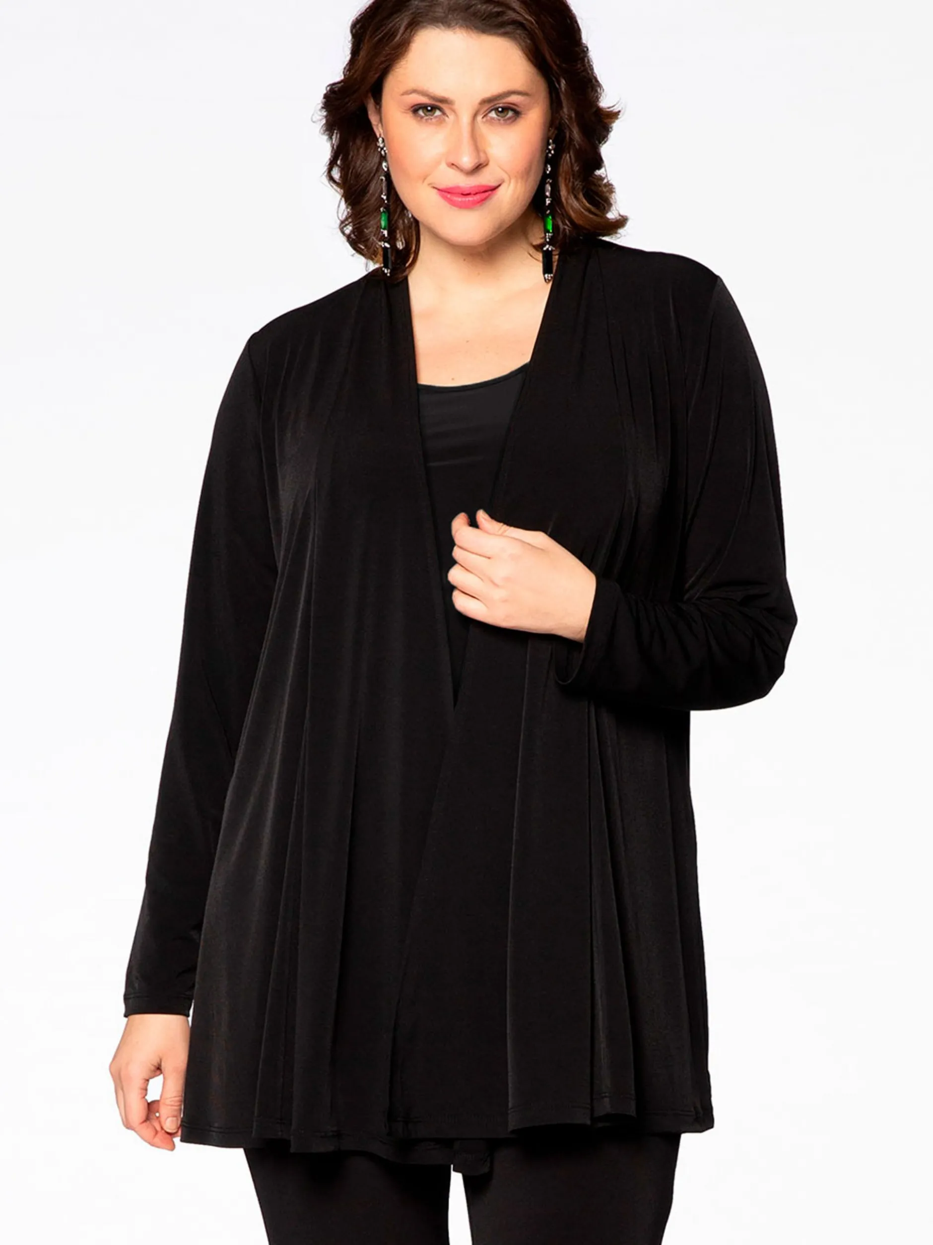 YOEK Damen Strickjacke in schwarz