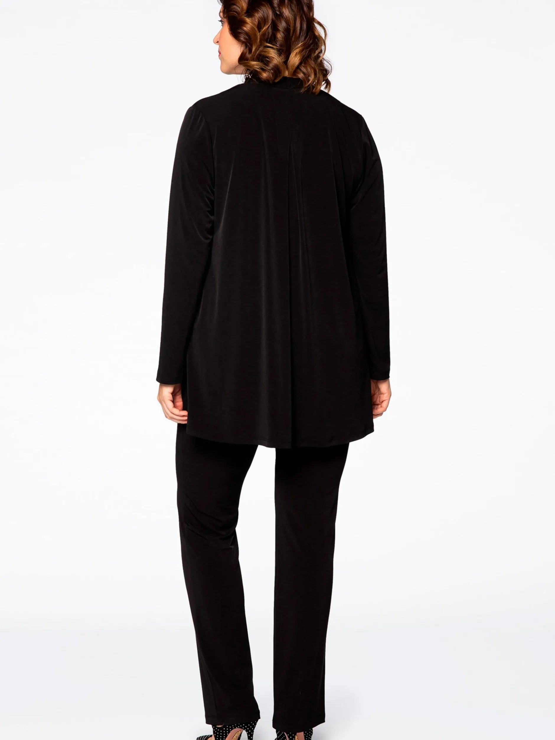 YOEK Damen Strickjacke in schwarz