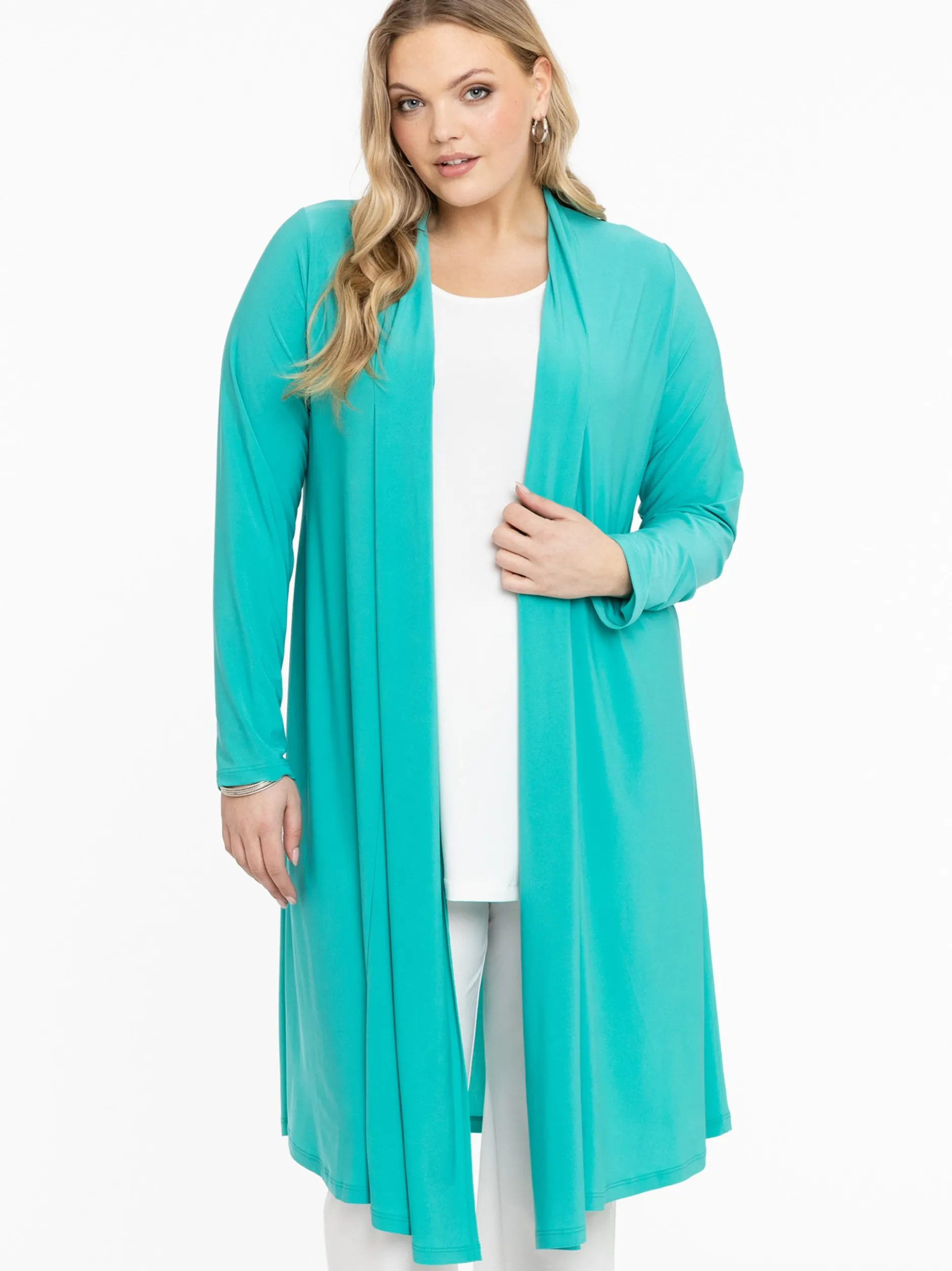 YOEK Damen Strickjacke in türkis