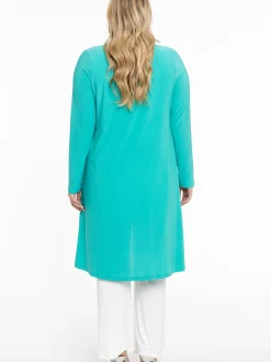 YOEK Damen Strickjacke in türkis