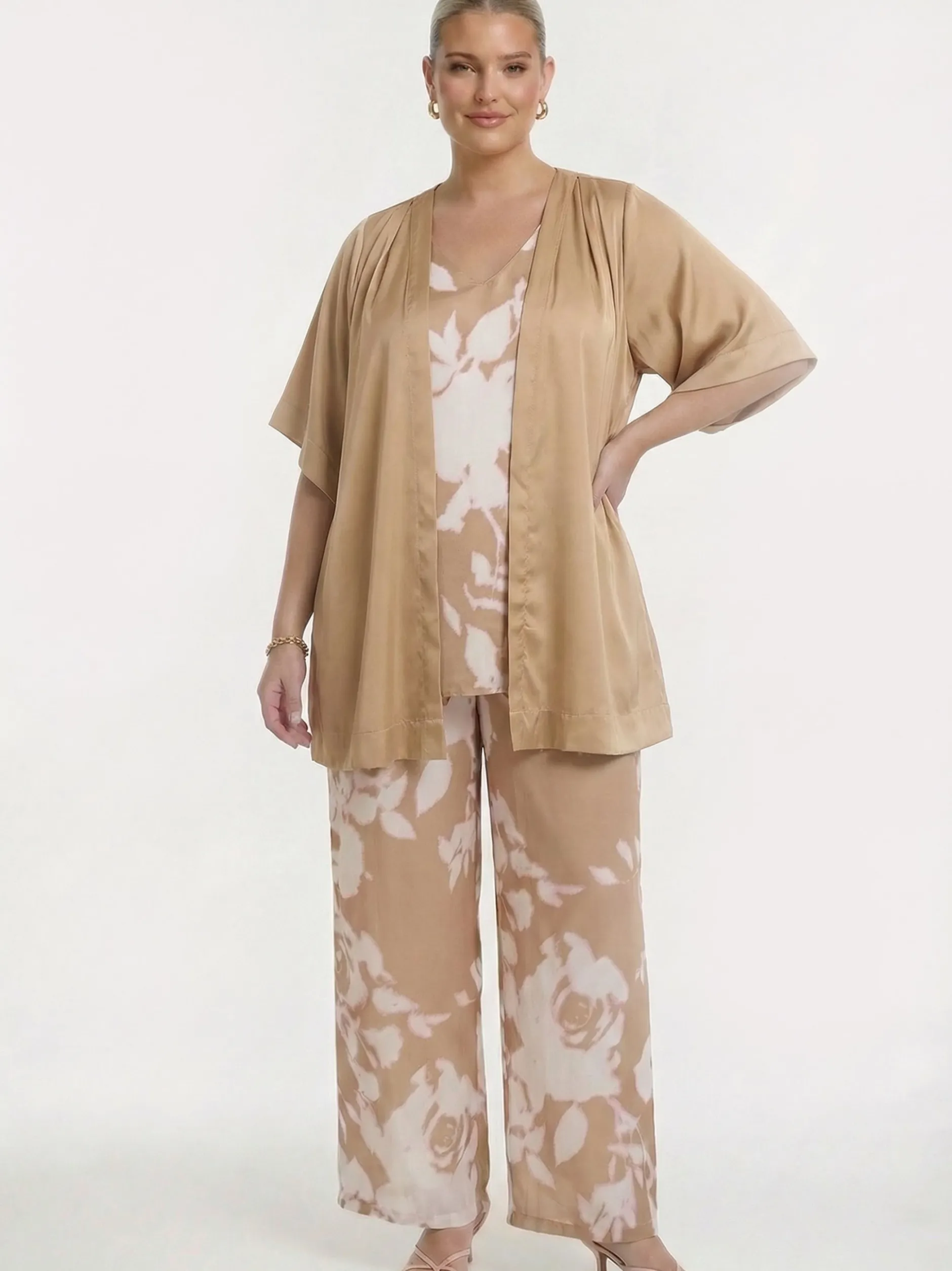 YOEK Damen Top in braun