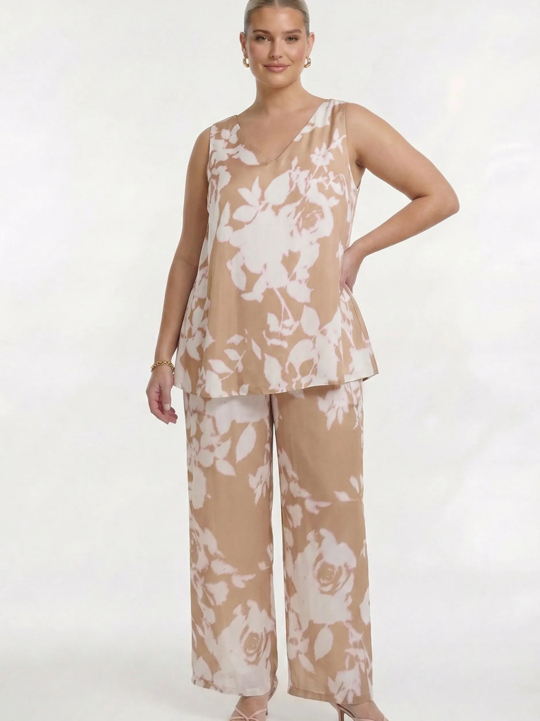 YOEK Damen Top in braun