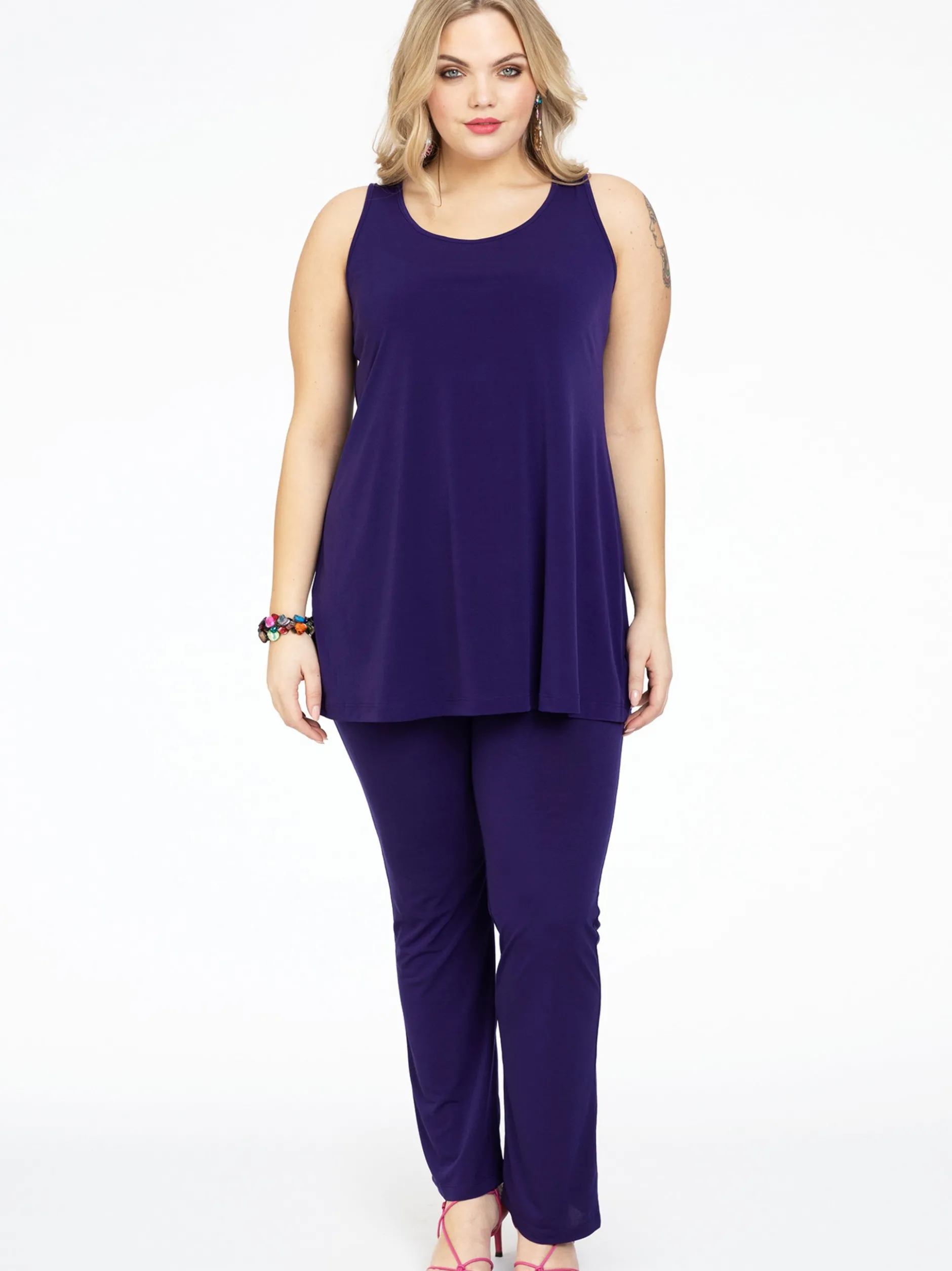 YOEK Damen Top in lila