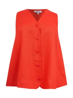 YOEK Damen Top in rot