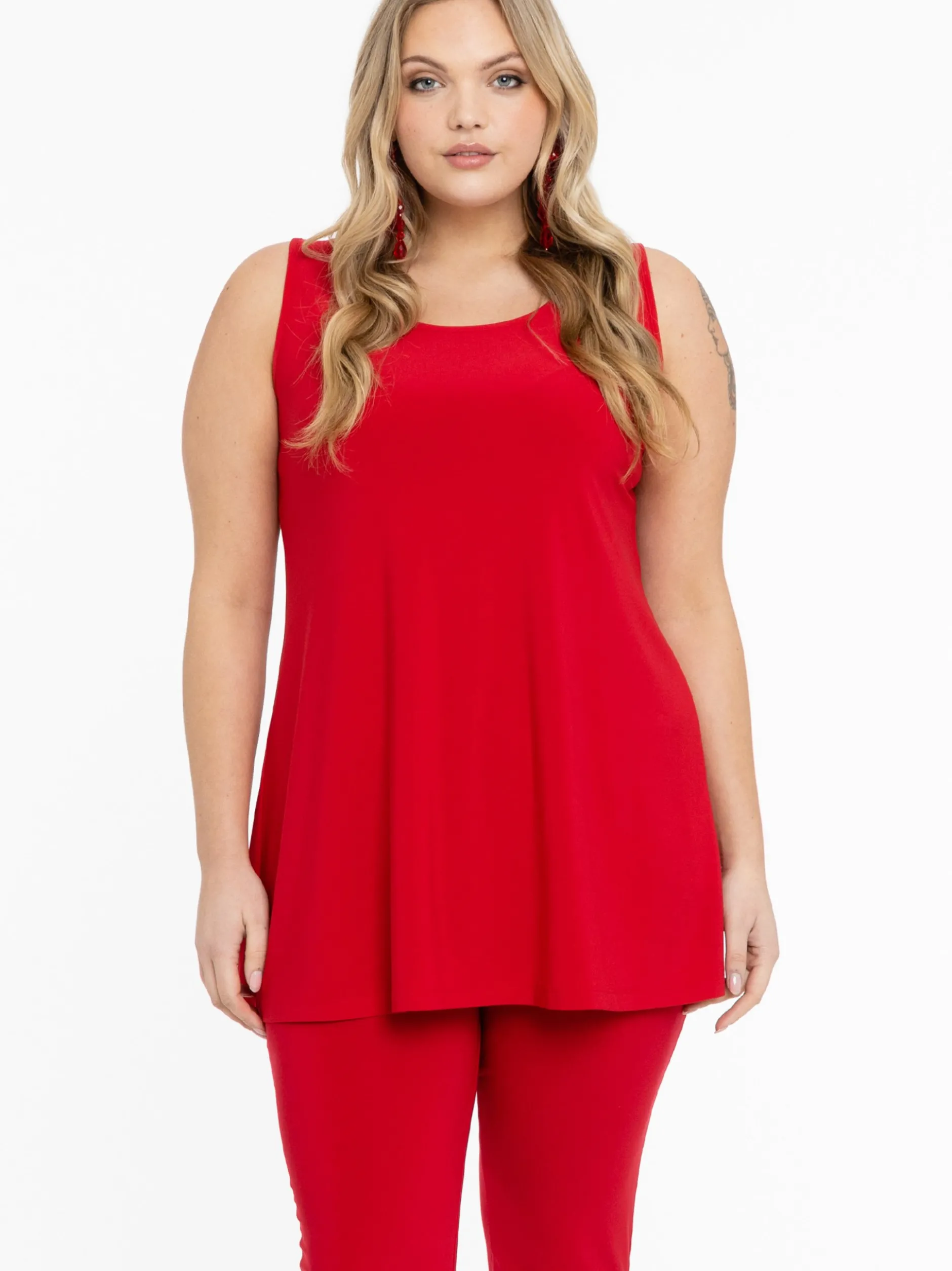 YOEK Damen Top in rot