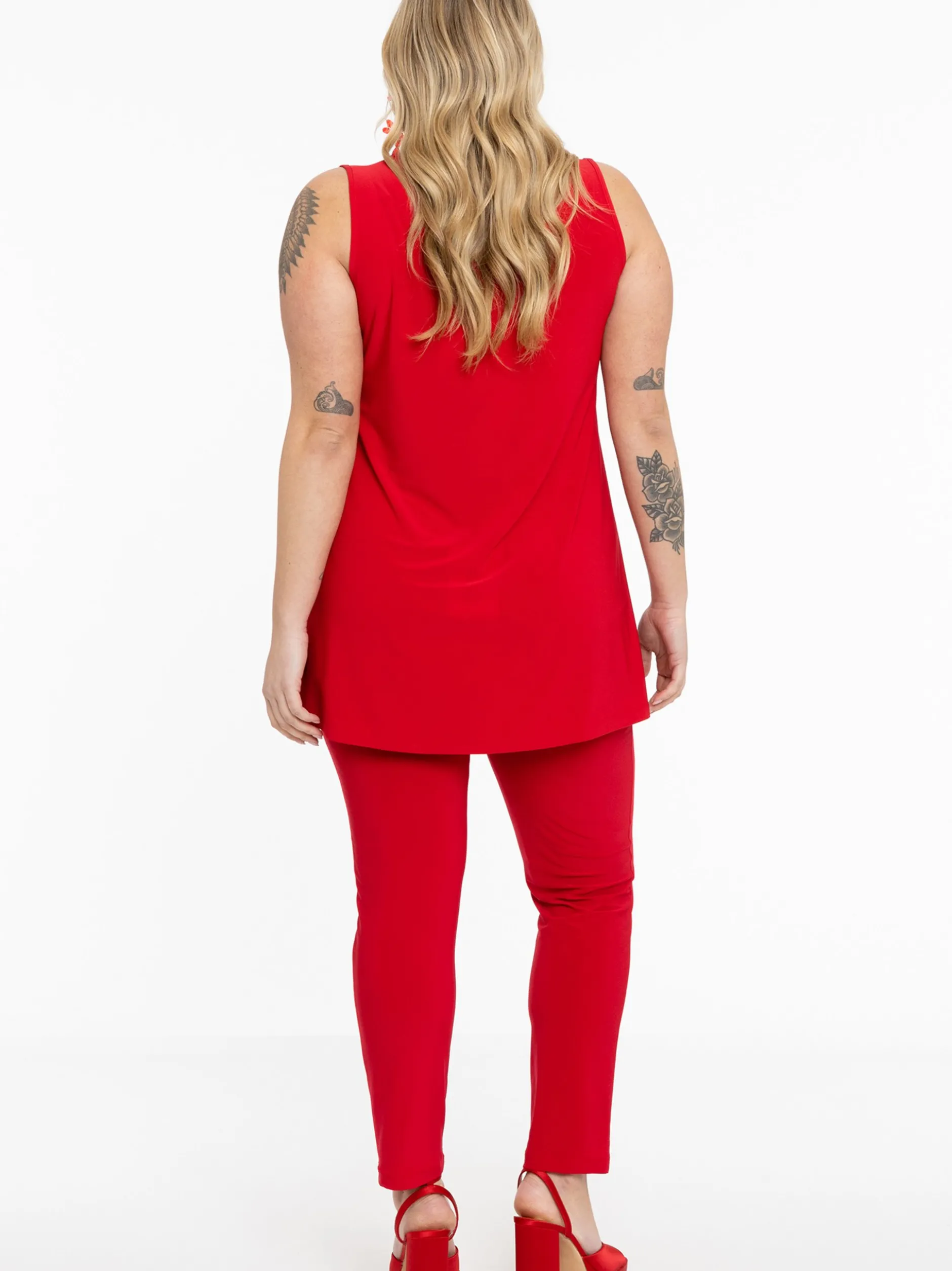 YOEK Damen Top in rot