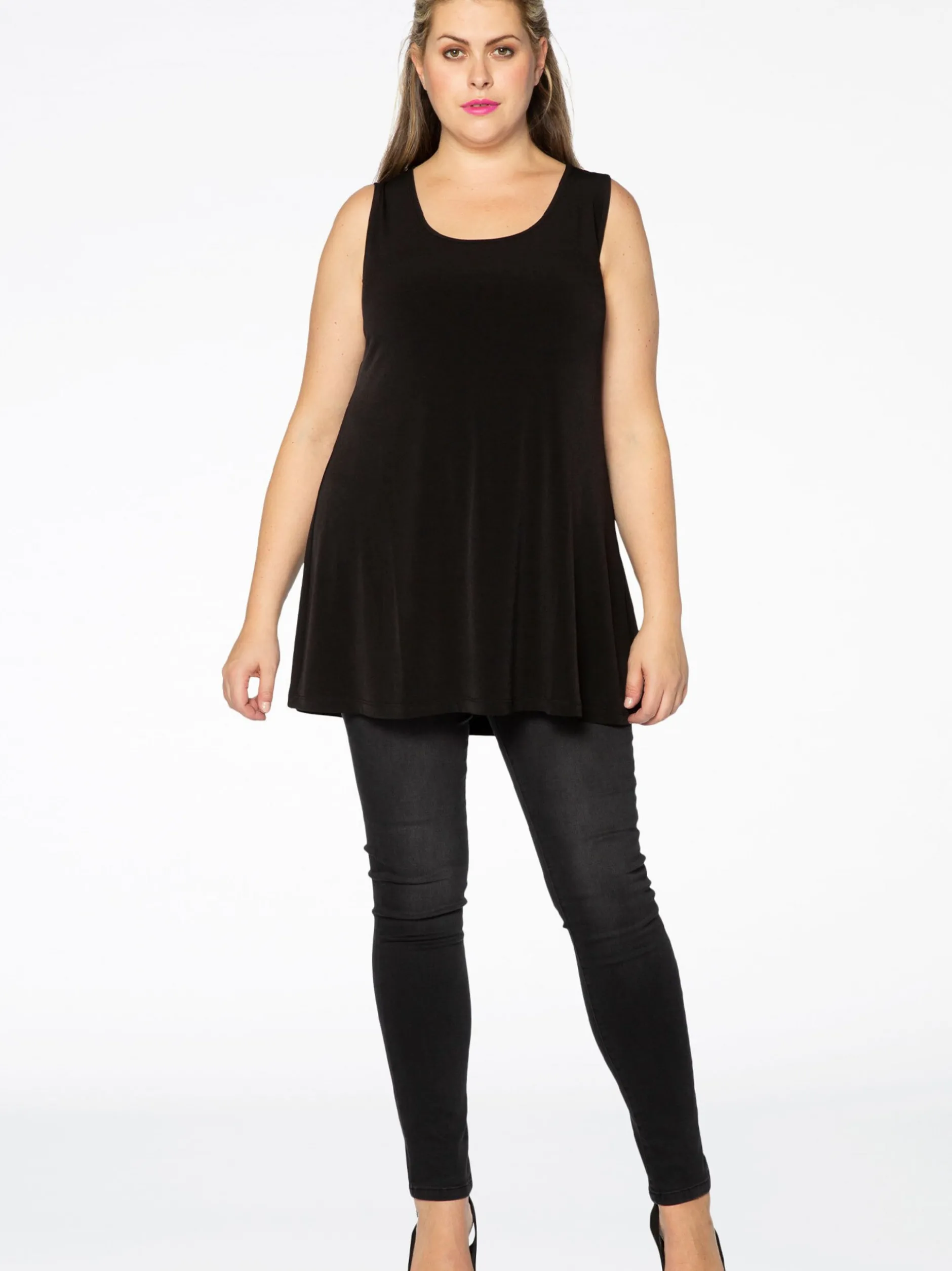 YOEK Damen Top in schwarz