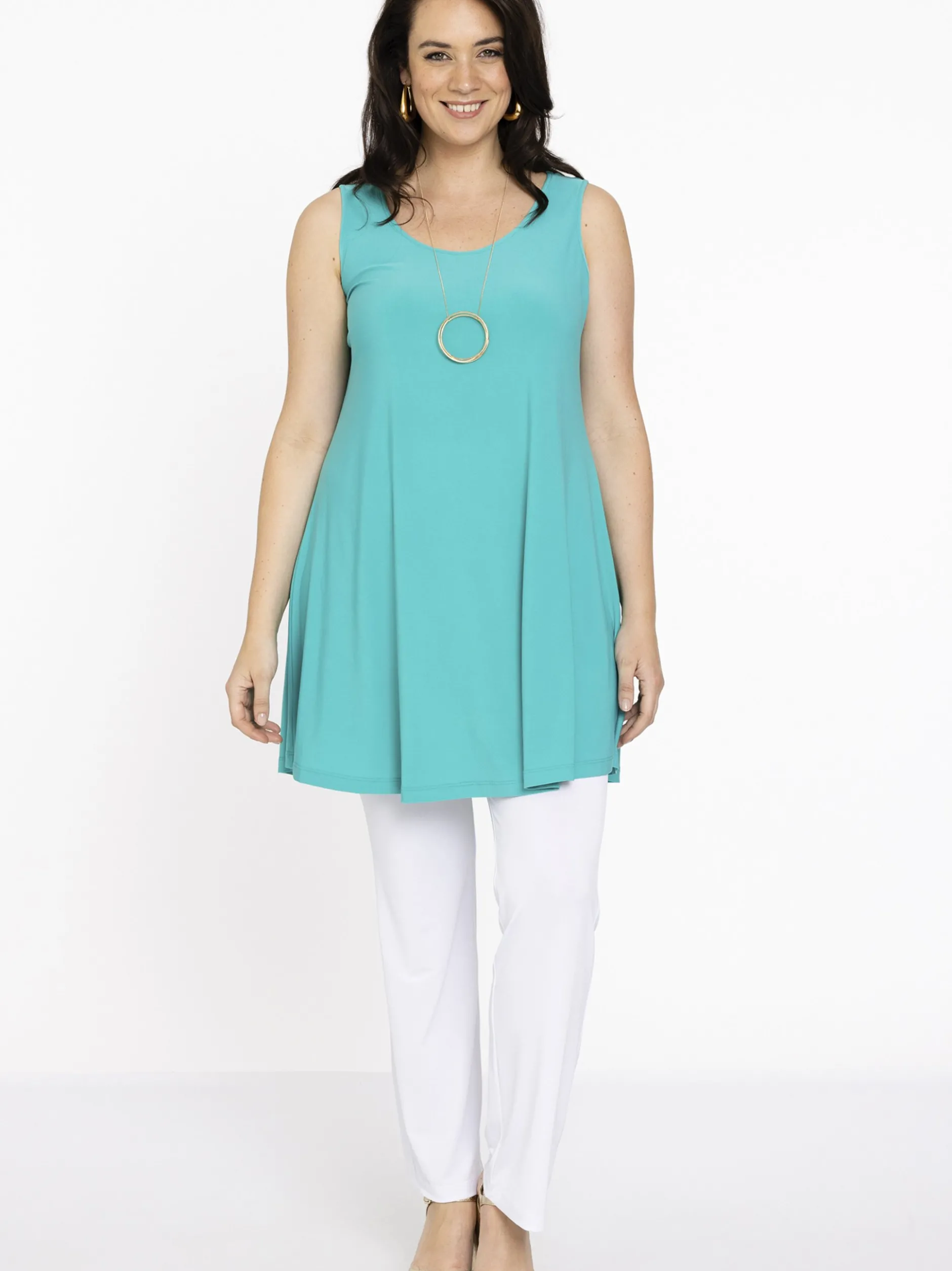 YOEK Damen Top in türkis
