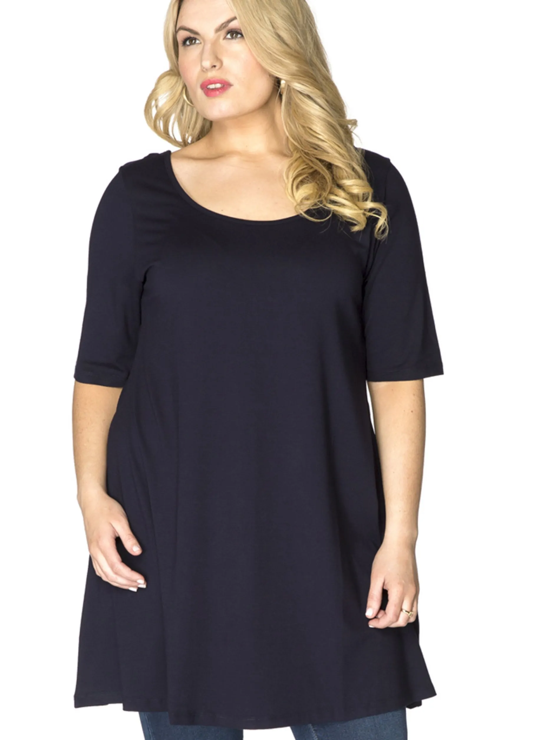 YOEK Damen T-Shirt in blau