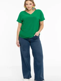 YOEK Damen T-Shirt in grün