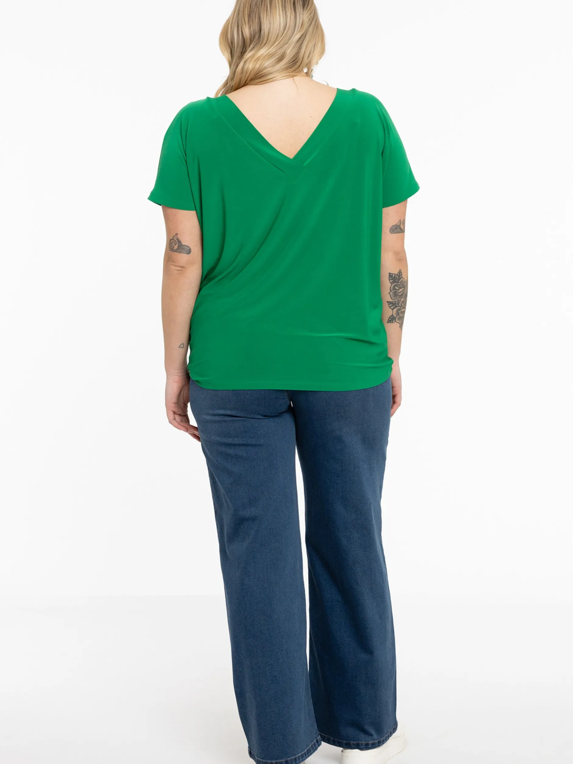 YOEK Damen T-Shirt in grün
