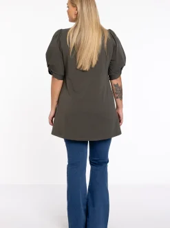YOEK Damen T-Shirt in khaki