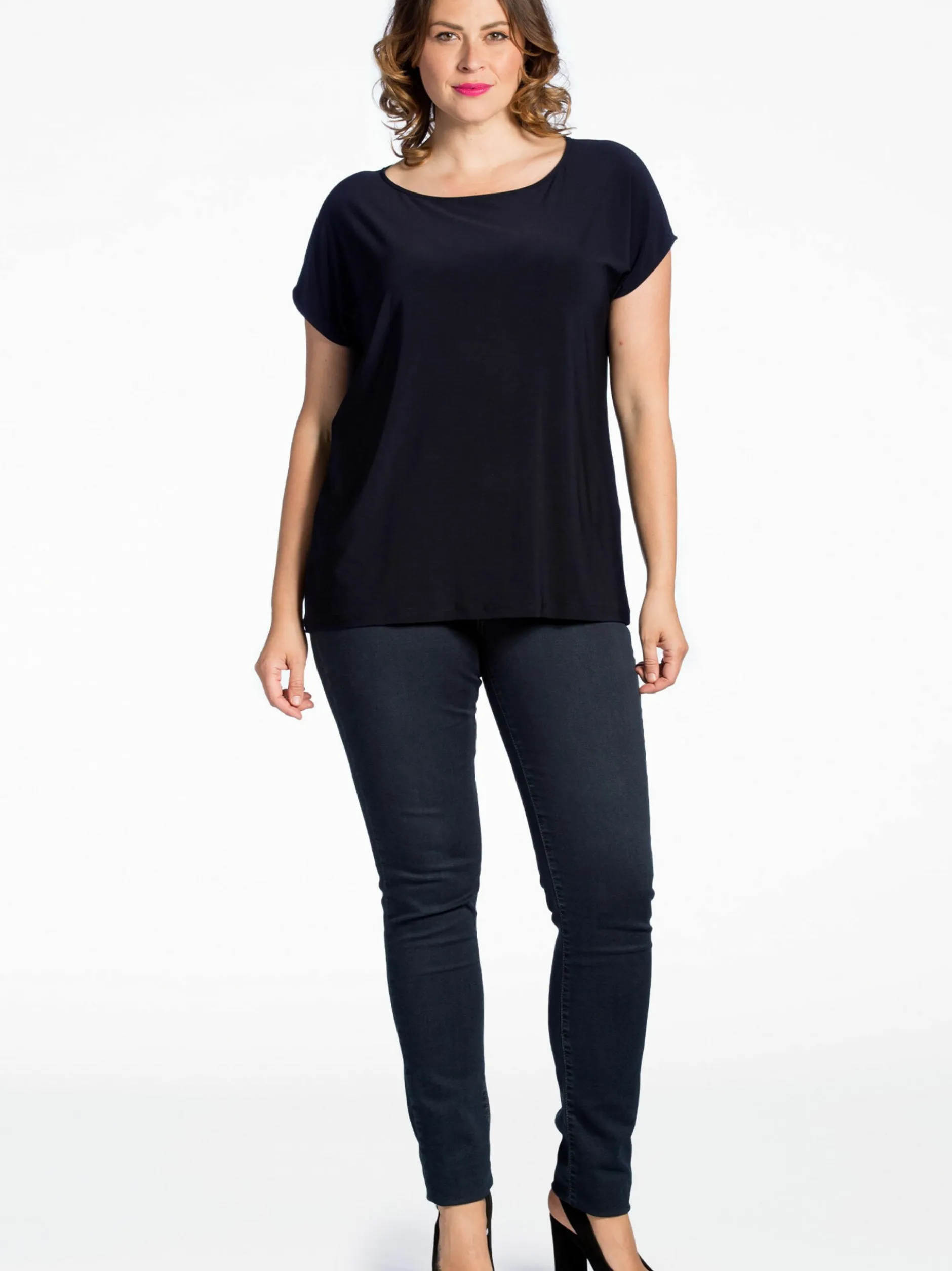 YOEK Damen T-shirt in marine