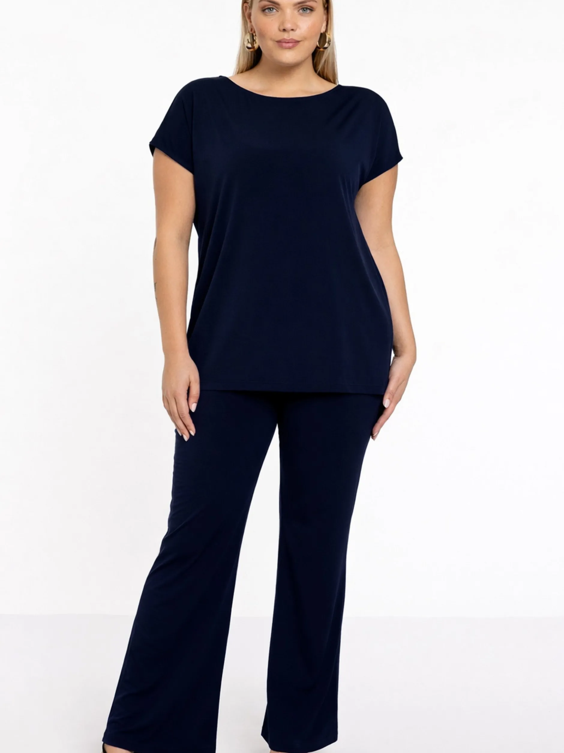 YOEK Damen T-shirt in marine